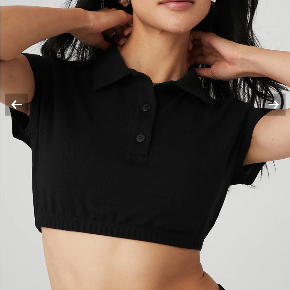 Alo cropped prestige polo